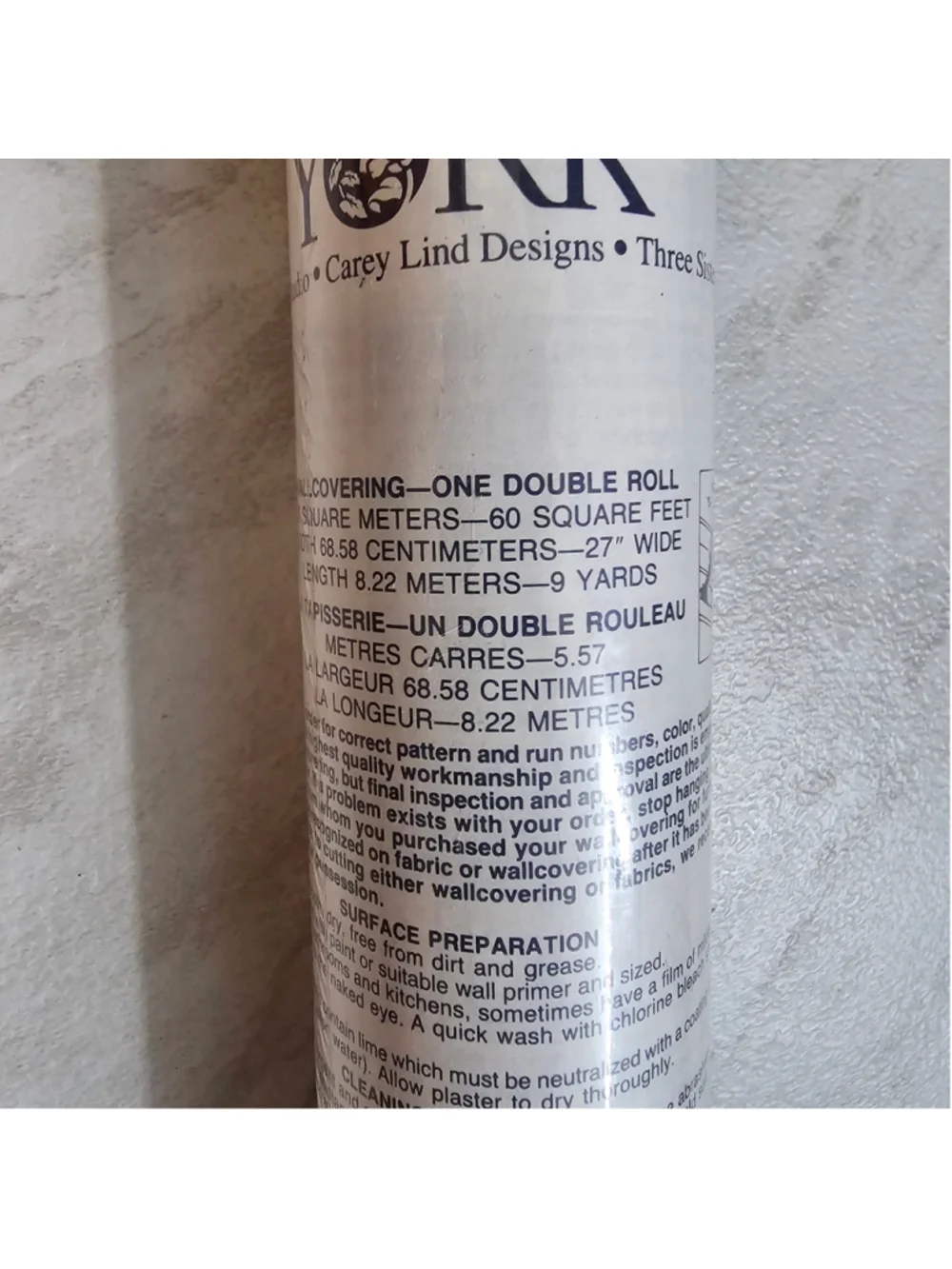 Vintage York Wallpaper ST-2057 R-01 Double Roll 60 Sq Ft NOS Sealed Floral
